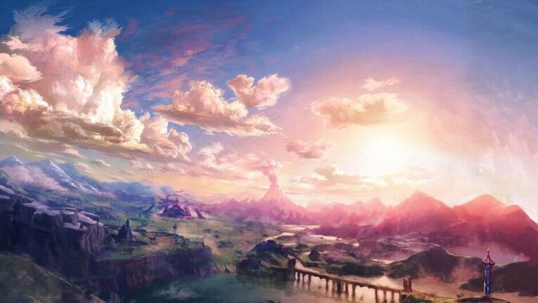 Ein szenisches Bild der Open-World von The Legend of Zelda: Breath of the Wild